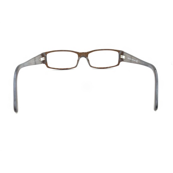 Prada VPR 03H 7BP-1O1 Brown Rectangle Eyeglasses Frames 53-16 135 Italy Designer - Picture 5 of 12